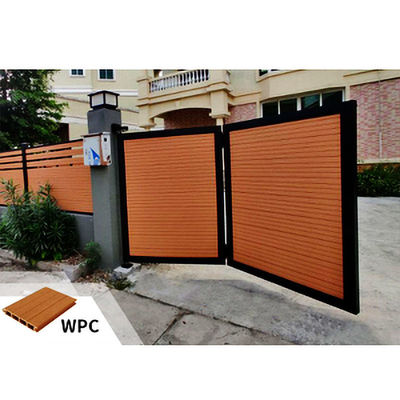ভালো দাম গেট জন্য আধুনিক WPC প্যানেল কাস্টম WPC কাঠ প্লাস্টিক কম্পোজিট গেট অনলাইন