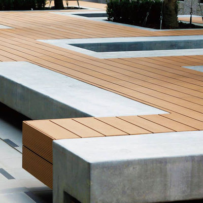 ভালো দাম কাঠ প্লাস্টিক WPC মেঝে Decking আউটডোর ইঞ্জিনিয়ারিং মেঝে টাইপ অনলাইন